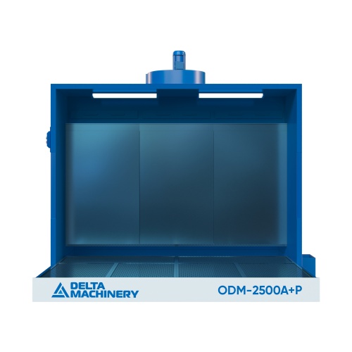 Покрасочная камера с водяной завесой DELTAMACHINERY ODM-2500A+P(1м) со встроенным и дополнительным активным полом